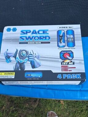 Space Sword Shock Wave VR Toy - White & Blue